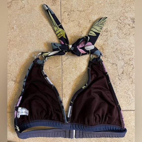 Pre Loved Floral Bikini with Halter Top - Size Small - Picture 8 of 9